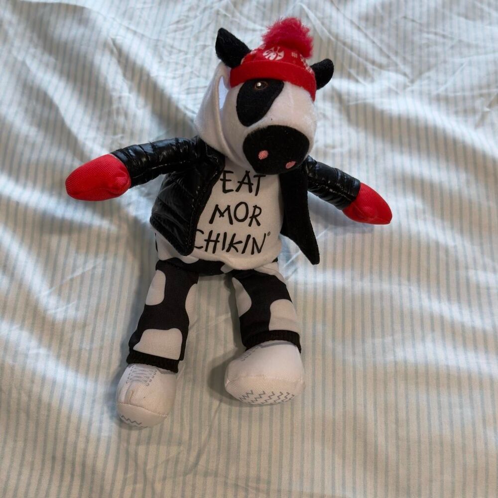 Chick-fil-A Holiday 2025 Plush Cow Snow Day Edition with Puffer Jacket and Hat